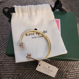 Kate Spade Gold TONED Open Cuff Bracelet